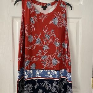 J Jill Wearever Collection, print Tunic, size L